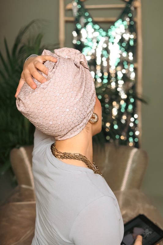 Pétale turban à nouer